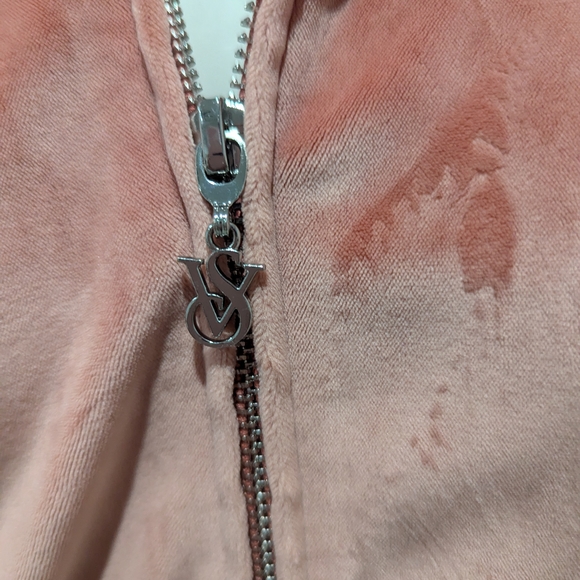 Victoria's Secret Pink Velour Hooded Jacket - Picture 5 of 6